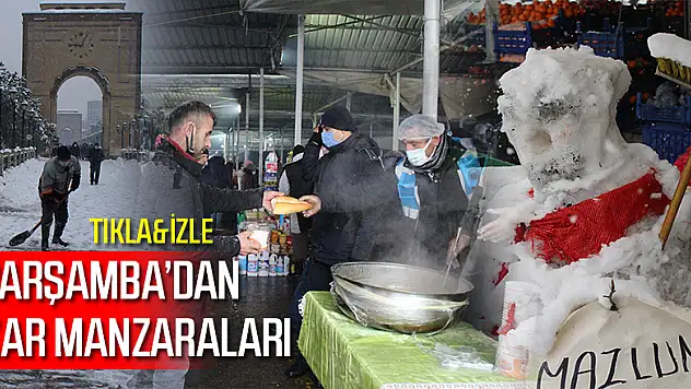 Çarşamba'da Kar Yağışı Sonrası....