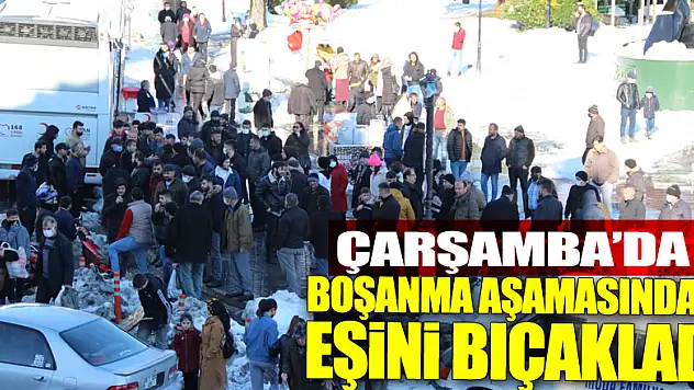 Boşanma aşamasındaki eşini bıçakladı