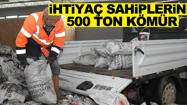 İhtiyaç sahiplerine 500 ton kömür