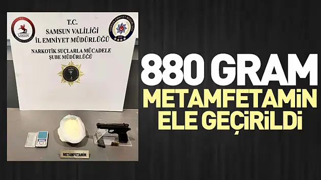 880 Gram Metamfetamin Ele Geçirildi