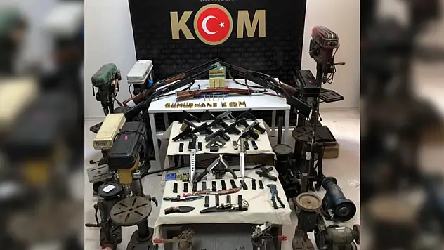 8 ilde eş zamanlı kaçak silah operasyonu