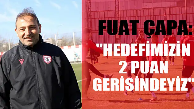 Fuat Çapa: 'Hedefimizin 2 puan gerisindeyiz'