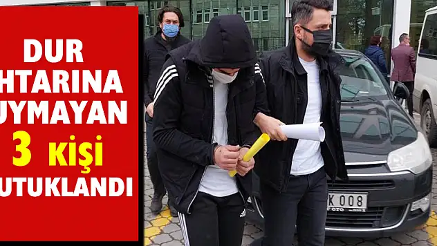 Polisin dur ihtarına uymayarak çarparak yaralanmasıyla ilgili 3 kişi tutuklandı