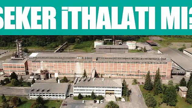 ŞEKER İTHALATI MI?