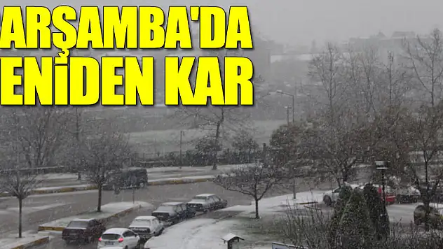 ÇARŞAMBA'DA YENİDEN KAR YAĞIŞI