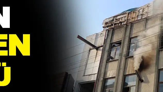 Mobilya üretim mağazası yandı: 2 kişi dumandan etkilendi