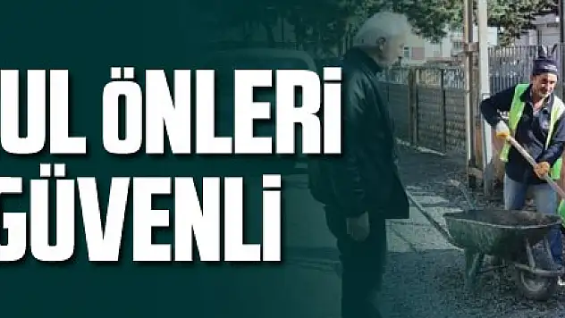 Terme'de okul önleri artık daha güvenli