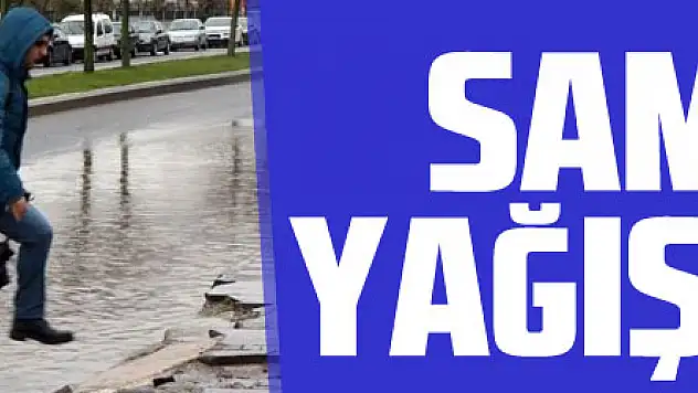 Samsun'da yağışlı hava