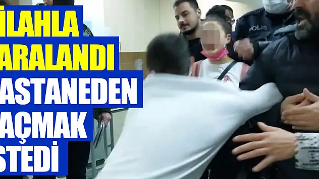 Silahlı saldırıda yaralanan genç hastaneden kaçmak istedi