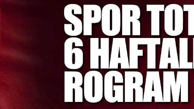 Spor Toto 1. Lig'de 6 haftalık program açıklandı