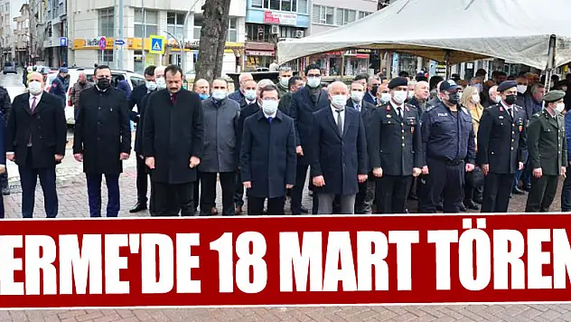 Terme'de 18 Mart töreni