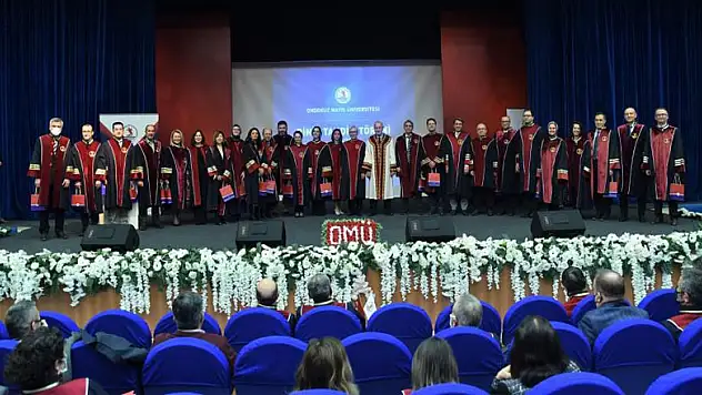 OMÜ'de 107 profesör ve 61 doçent biniş giydi