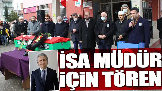 İsa Müdür için tören