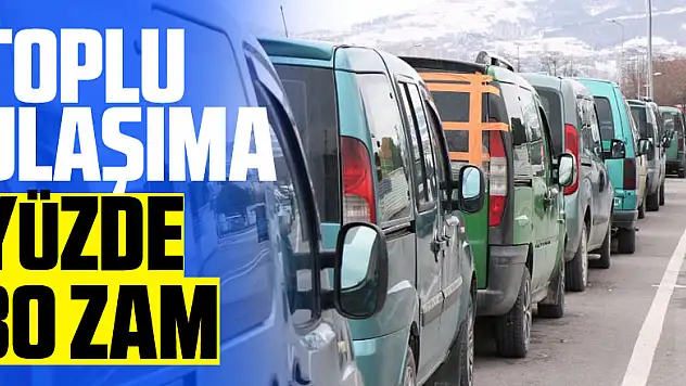 Samsun'da toplu ulaşıma yüzde 30 zam