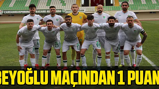 Beyoğlu maçından 1 puan!  