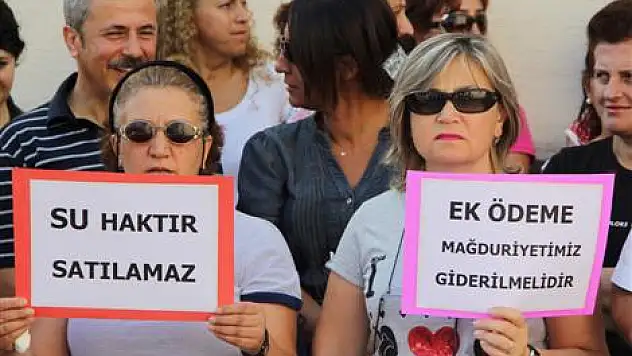 ESM, Su Politikalarını  protesto etti