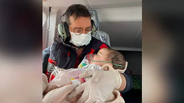 6 aylık bebek için ambulans helikopter