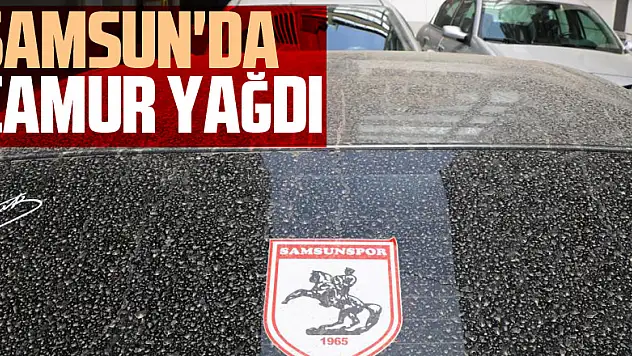Samsun'da çamur yağdı