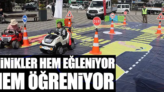 Minikler hem eğleniyor hem öğreniyor