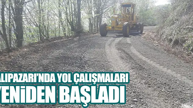 Salıpazarı'nda Yol Çalışmaları Yeniden Başladı
