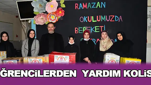 Öğrencilerden ihtiyaç sahiplerine yardım kolisi