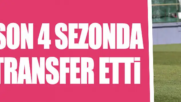 Samsunspor son 4 sezonda 80 futbolcu transfer etti