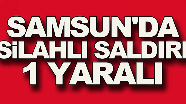 Samsun'da silahlı saldırı: 1 yaralı