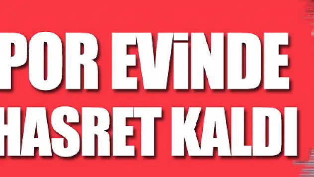 Samsunspor evinde galibiyete hasret kaldı