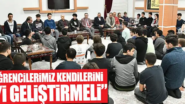 Vali Dağlı: 'Öğrencilerimiz kendilerini iyi geliştirmeli'