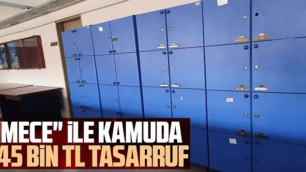 'İMECE' ile kamuda 345 bin TL tasarruf 