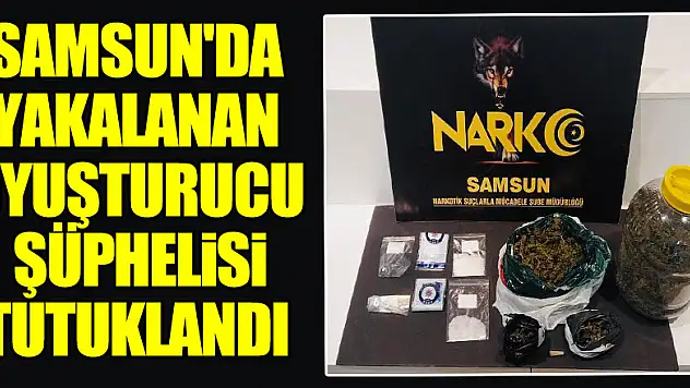 Samsun'da yakalanan uyuşturucu şüphelisi tutuklandı