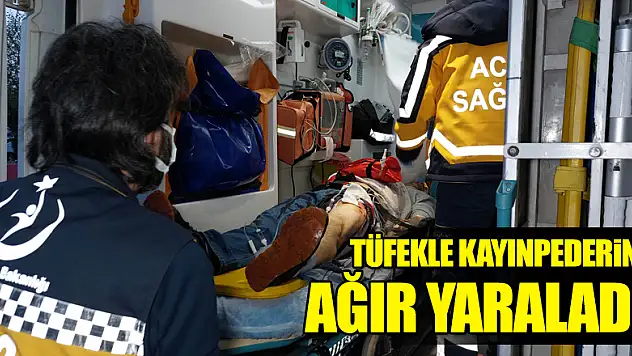 Damat sokak ortasında pompalı tüfekle kayınpederini ağır yaraladı 