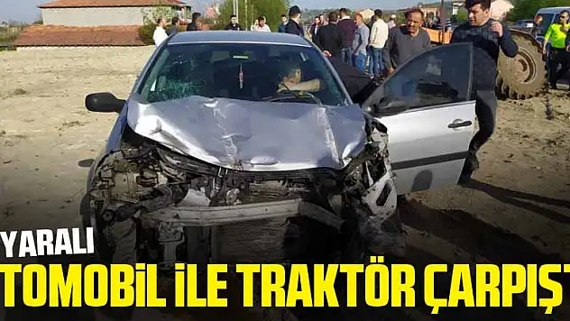 Samsun'da otomobil ile traktör çarpıştı: 4 yaralı