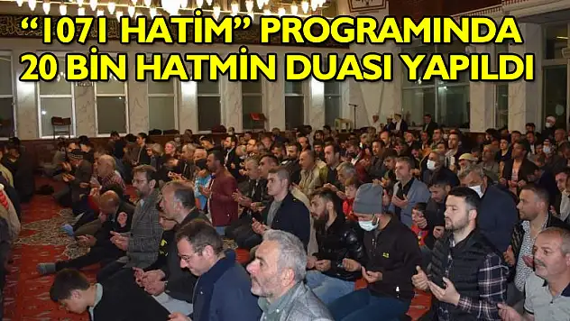 Samsun'da '1071 Hatim' programında 20 bin hatmin duası yapıldı