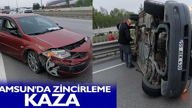 Samsun'da zincirleme kaza