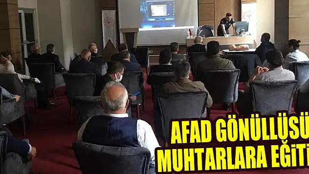 Afad Gönüllüsü Muhtarlara Eğitim