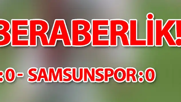 Spor Toto 1. Lig: MKE Ankaragücü: 0 - Y. Samsunspor: 0   