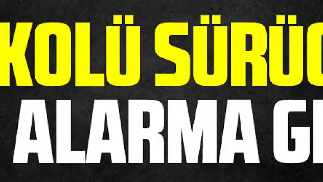Alkolü sürücü polisi alarma geçirdi