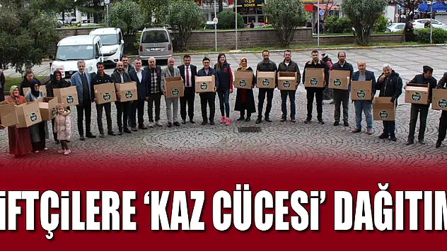 Çiftçilere 'Kaz Cücesi' dağıtımı
