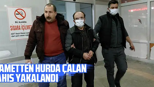 Samsun'da ikametten hurda malzeme çalan şahıs yakalandı