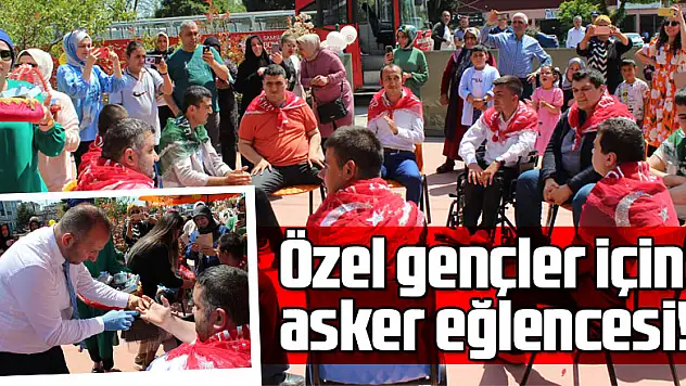 Özel gençler için asker eğlencesi!