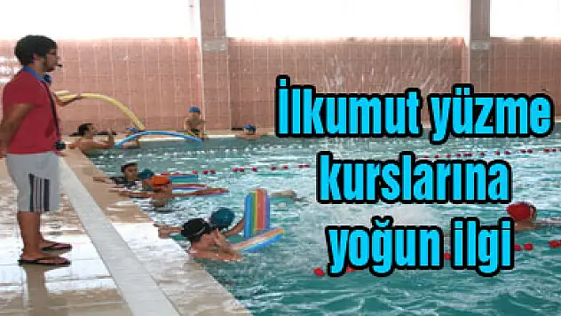İlkumut yüzme kurslarına yoğun ilgi