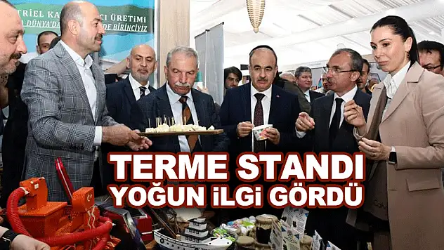 Terme standı yoğun ilgi gördü