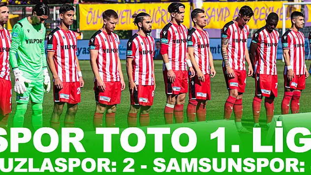 Spor Toto 1. Lig: Tuzlaspor: 2 - Samsunspor: 4