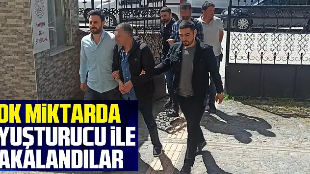 Çok miktarda uyuşturucu ile yakalanan 2 kişi adliyede