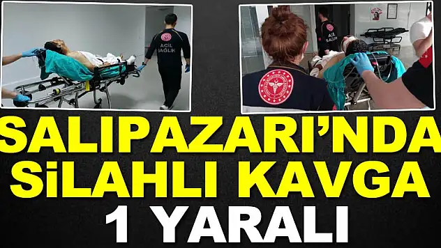 SALIPAZARI'NDA SİLAHLI KAVGA: 1 YARALI