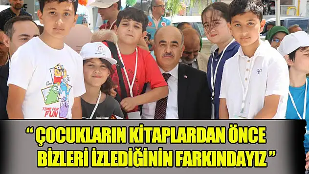 Samsun Valisi Dağlı: 'Çocukların kitaplardan önce bizleri izlediğinin farkındayız'