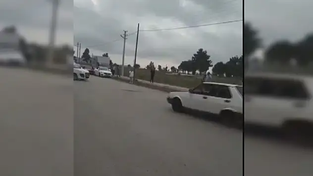 Otomobille drift yaparken silahla havaya ateş etti