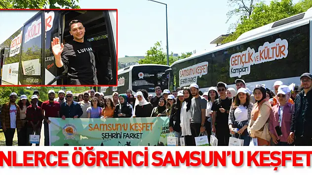 Binlerce öğrenci Samsun'u keşfetti