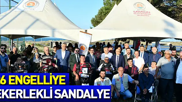 Samsun'da 126 engelliye tekerlekli sandalye